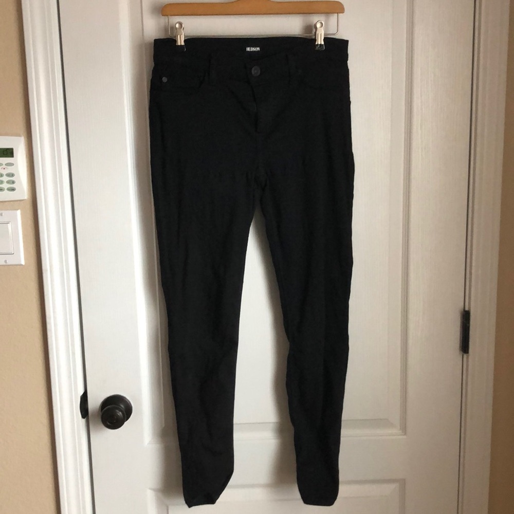 Hudson Krista super skinny black jeans